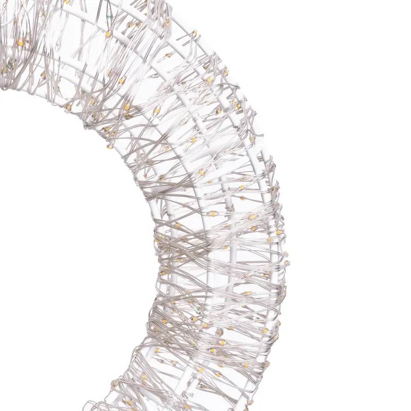 Lotti - Couronne lumineuse 3D ø35cm métal or 480 MicroLED blanc chaud et RGB IP44 MultiFlash Lotti - Image 5