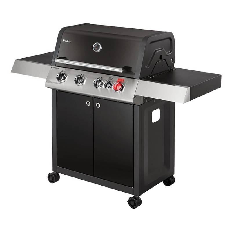 Barbecue à gaz Colorado Black 4 I Turbo - ENDERS - 4 brûleurs dont 1 Turbo Zone - 1 brûleur arrière infrarouge - Imagen 1