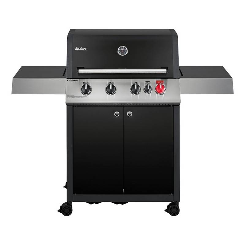Barbecue à gaz Colorado Black 4 I Turbo - ENDERS - 4 brûleurs dont 1 Turbo Zone - 1 brûleur arrière infrarouge - Imagen 4