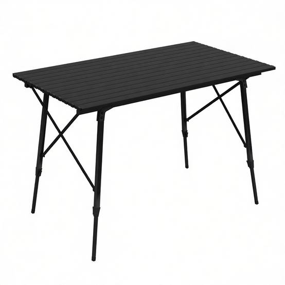 ComfortXL - Table camping pliante aluminium extérieur hauteur réglable 120x68.5cm noir - ComfortXL Outdoor Living - Image 8