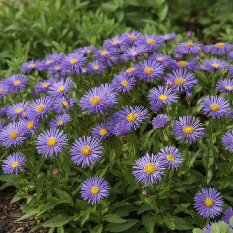 Vergerette Dunkelste Aller, Erigeron à fleurs Bleue/ - feuillage Persistant - Godet - 5/20 cm