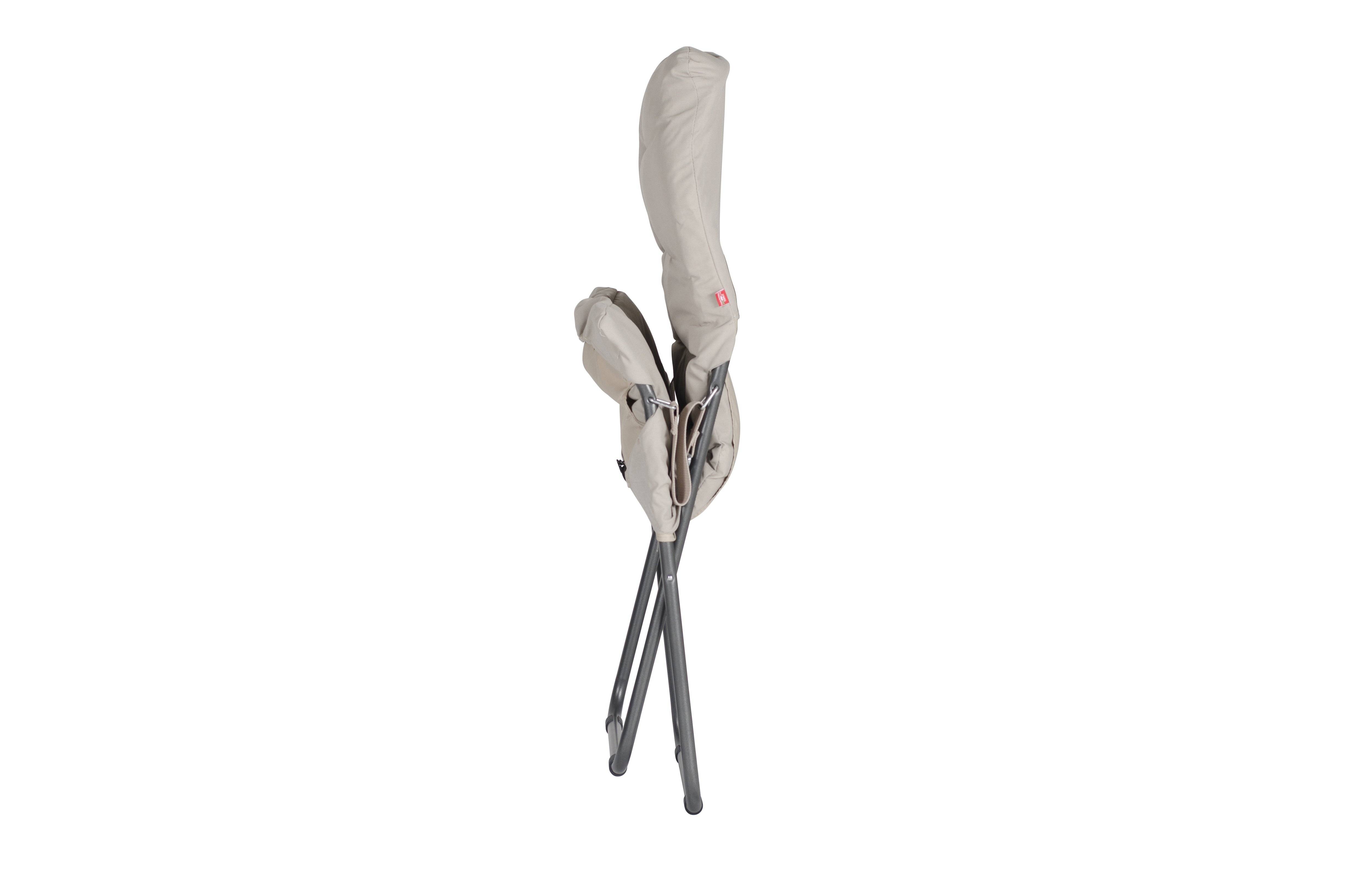Fiam - Fauteuil FIESTA SOFT Aluminium ANTHRACITE Oléfine BLANC BEIGE 86/99x62x89/105 cm FIAM - Image 3