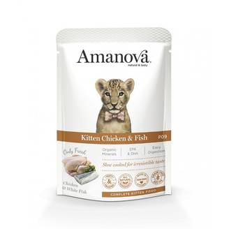 Pâtée chaton sans céréales poulet Amanova 85g 85 g