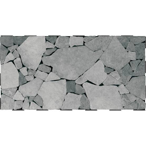 Dalle pierre mosaïque Snap & Go 30x60 cm (lot de 2) - Gris clair - Snap & Go - Imagen 1
