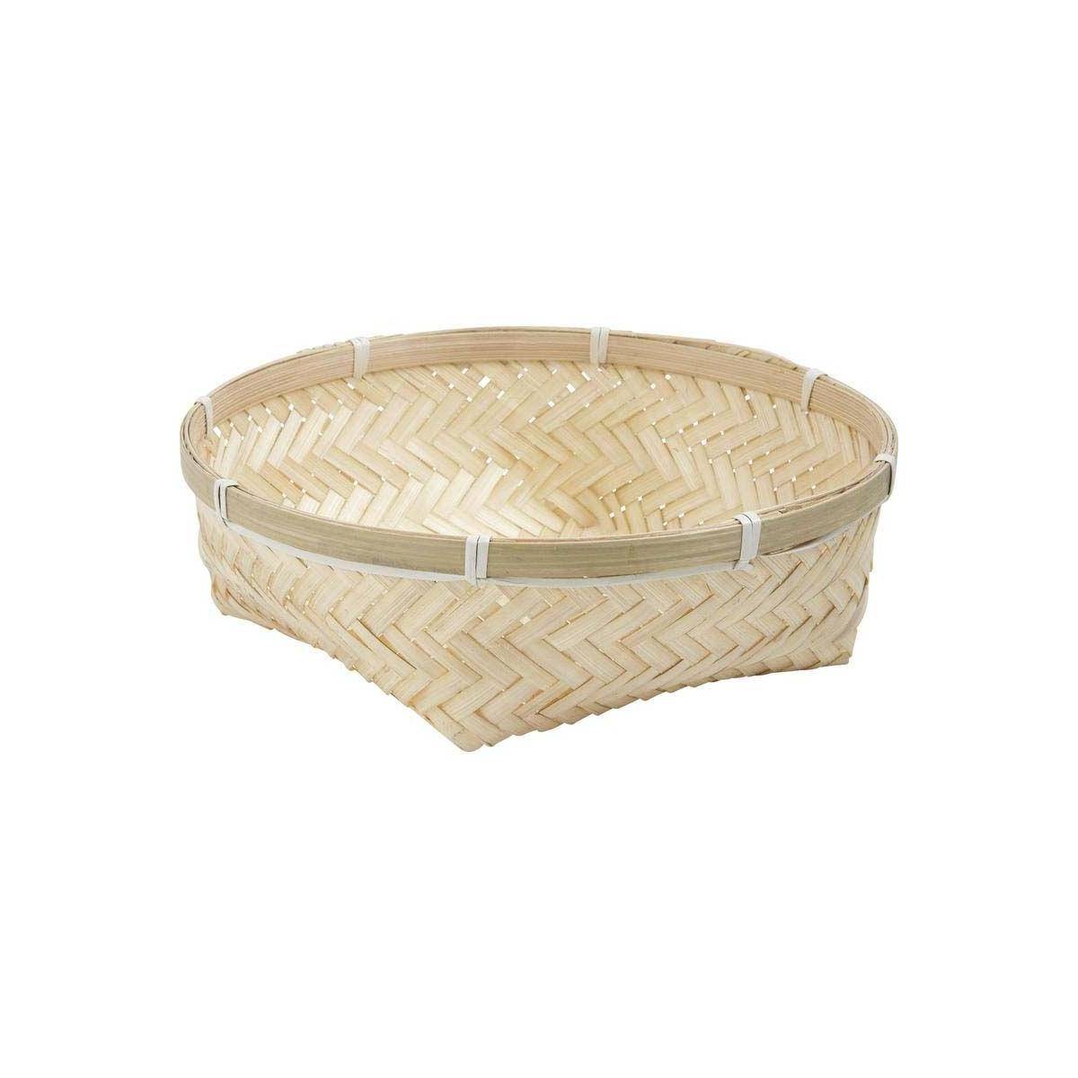 Aubry Gaspard - Corbeille ronde en bambou naturel (Lot de 4) - Imagen 1