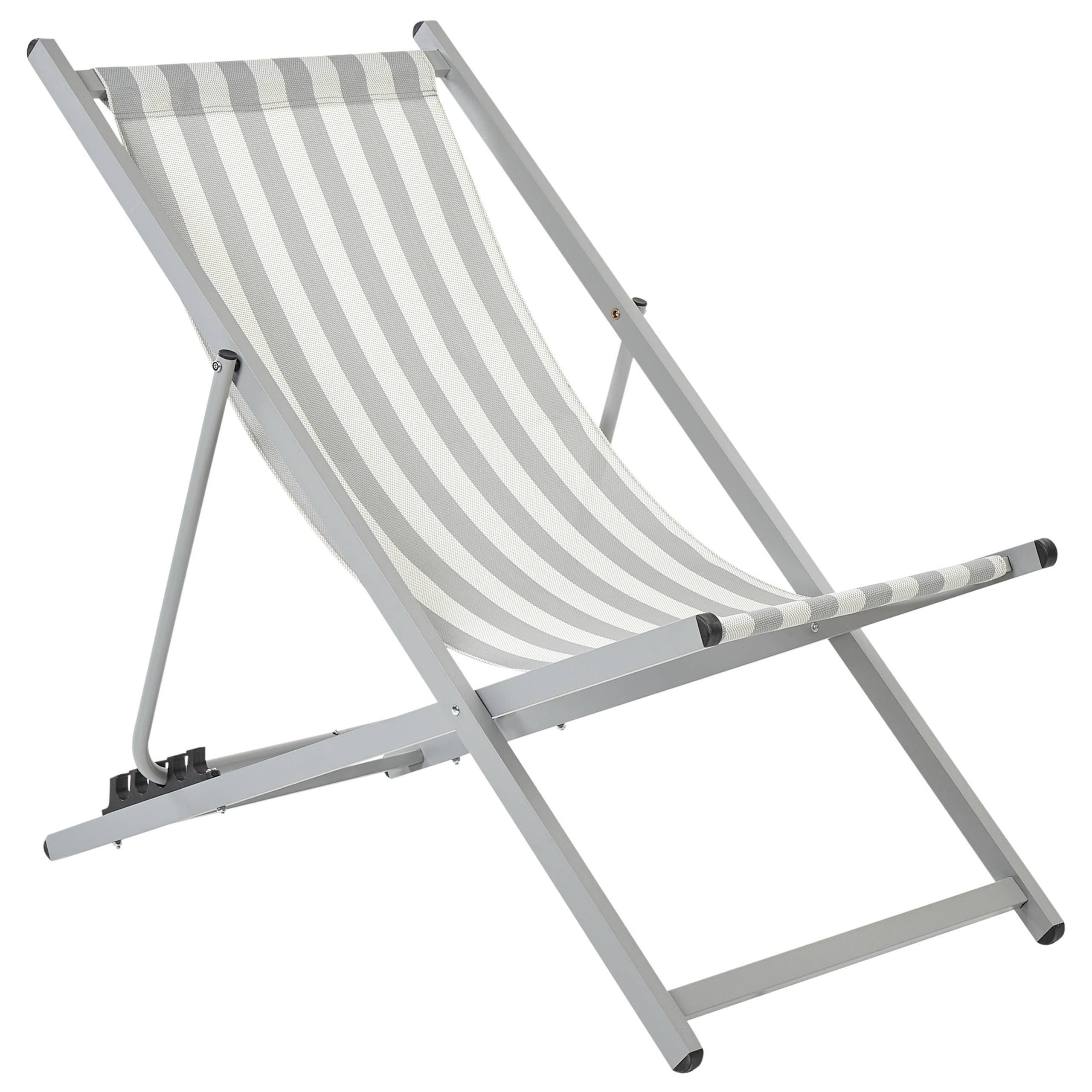 Beliani - Chaise longue Aluminium Gris clair LOCRI II - Beliani - Imagen 4