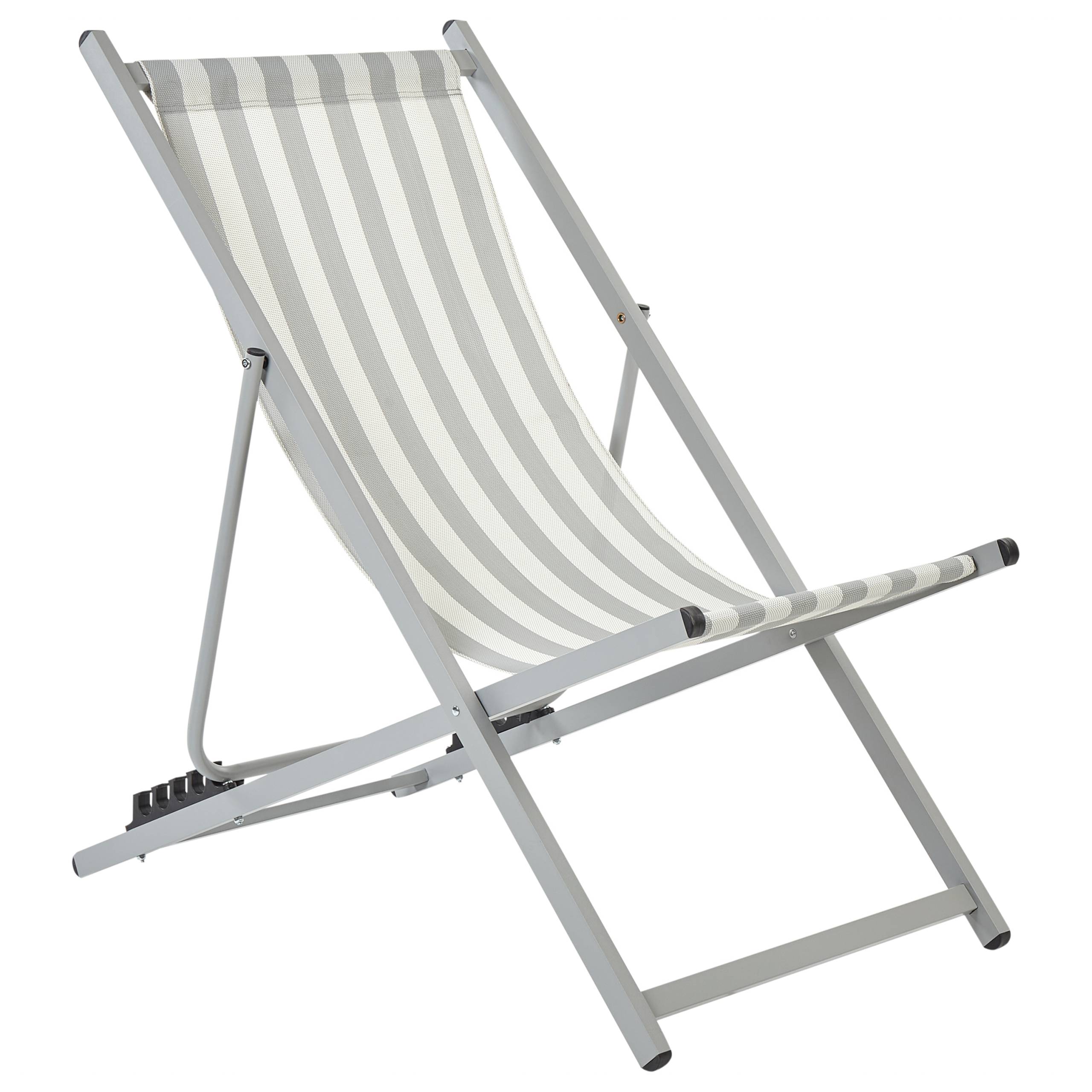 Beliani - Chaise longue Aluminium Gris clair LOCRI II - Beliani - Imagen 2