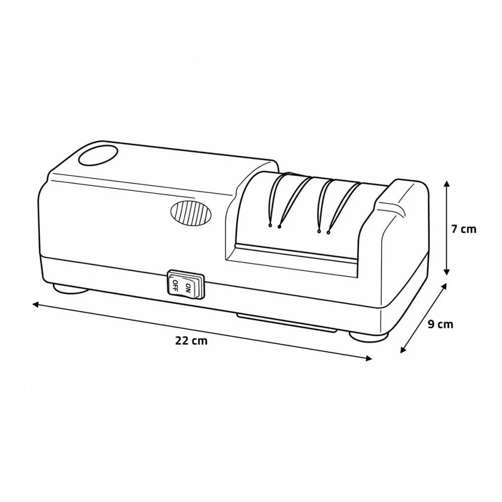 Aiguiseur de couteaux électrique pro 2 disques 50W 220V 22x9x7cm FISCHER-BARGOIN - Image 7