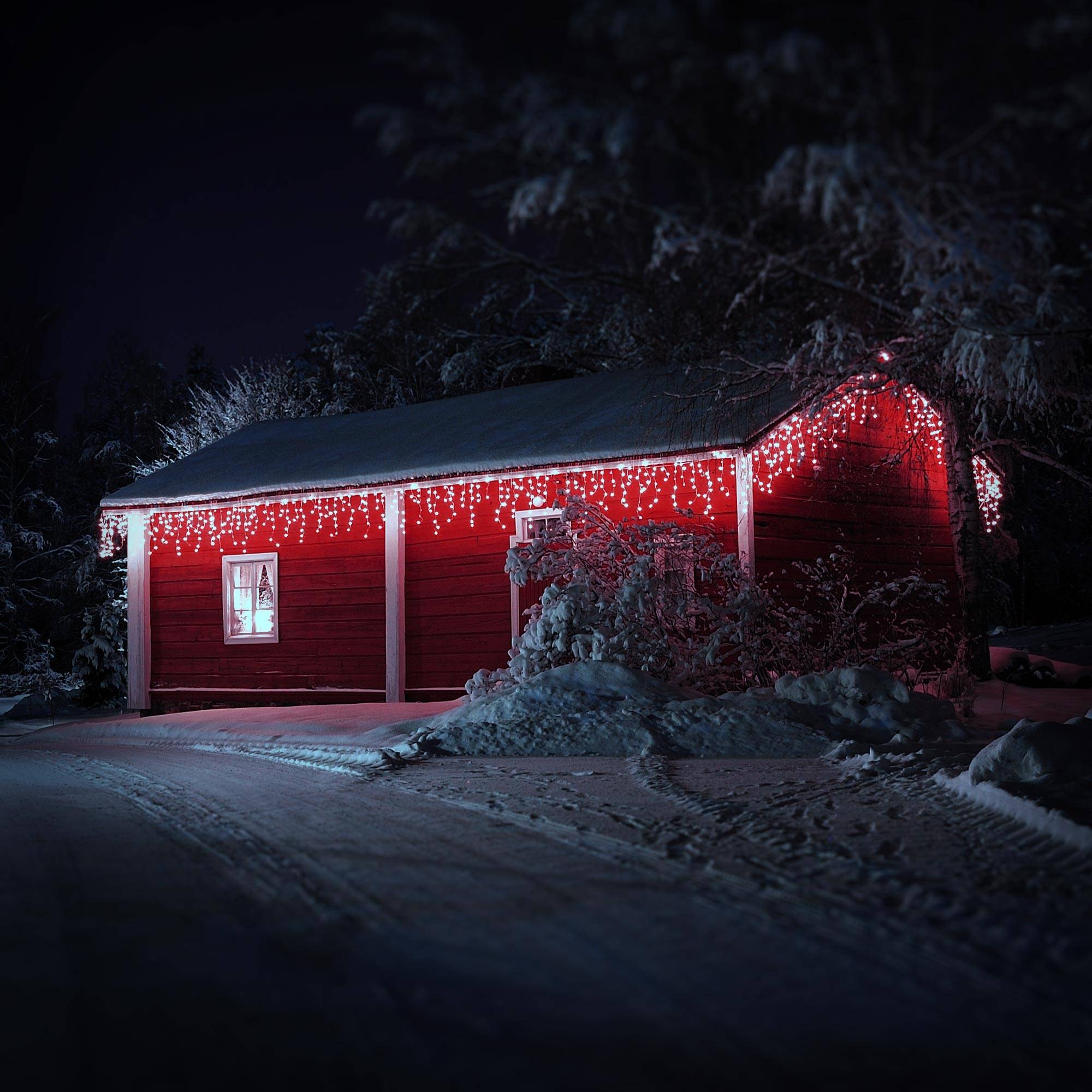 Ecd-Germany - Chaîne guirlande lumineuse à LED blanc froid 6m 180 ampoules IP44 déco Nöel - Imagen 8