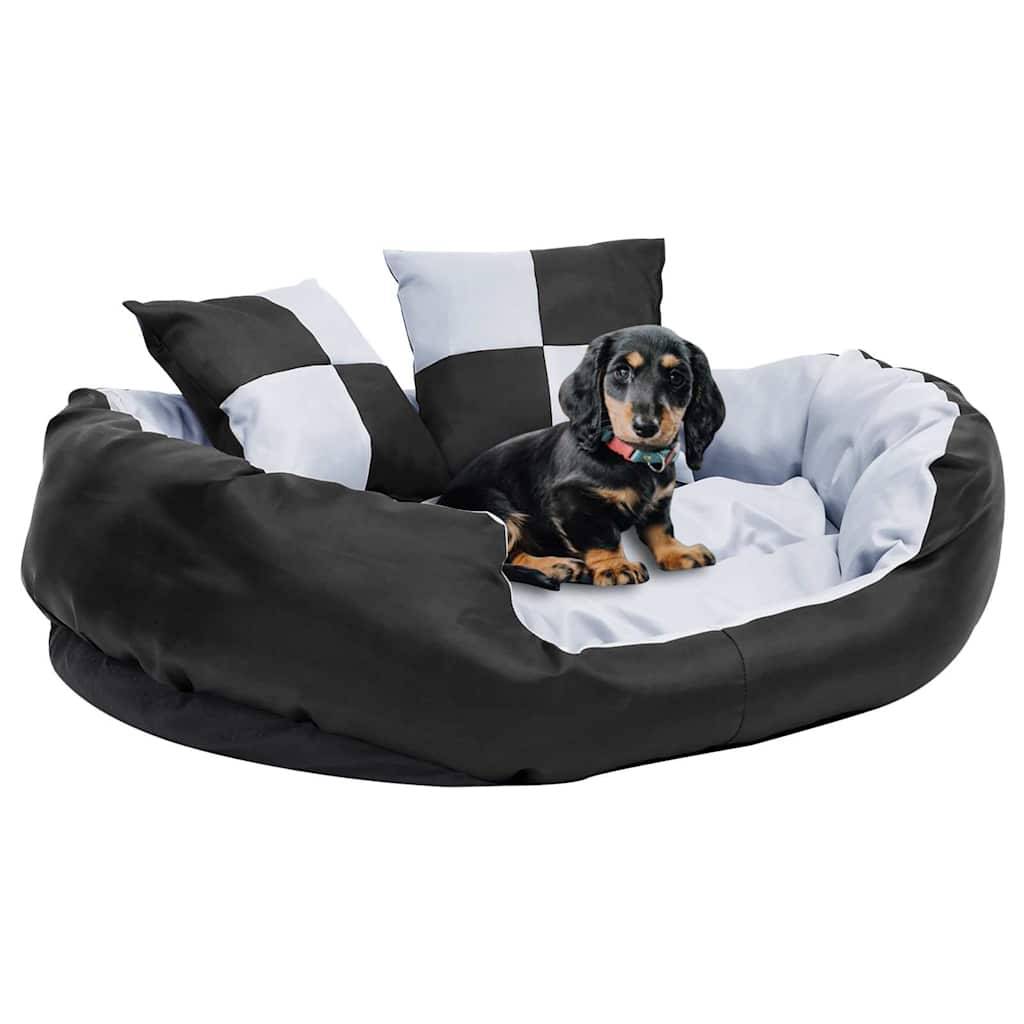 Vidaxl - Coussin réversible lavable pour chien Gris et noir 85x70x20 cm vidaXL 171208 - Imagen 1