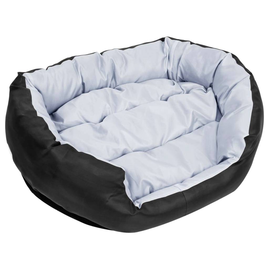 Vidaxl - Coussin réversible lavable pour chien Gris et noir 85x70x20 cm vidaXL 171208 - Imagen 5
