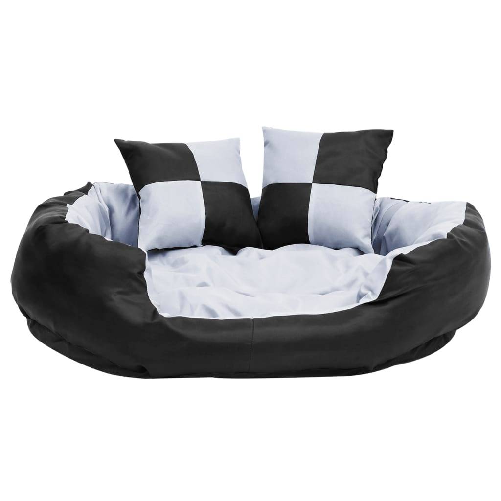 Vidaxl - Coussin réversible lavable pour chien Gris et noir 85x70x20 cm vidaXL 171208 - Imagen 9