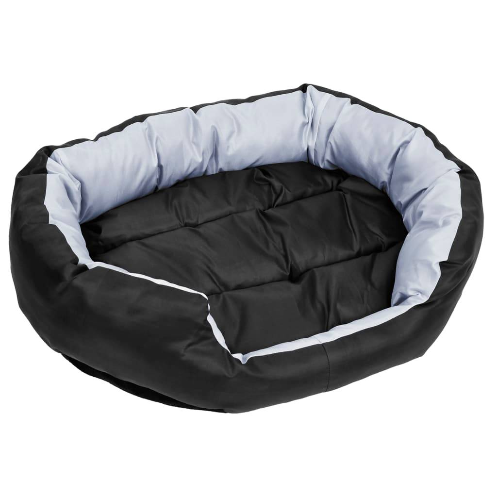 Vidaxl - Coussin réversible lavable pour chien Gris et noir 85x70x20 cm vidaXL 171208 - Imagen 4