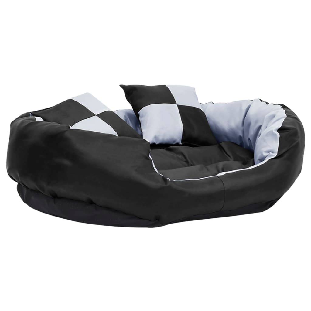 Vidaxl - Coussin réversible lavable pour chien Gris et noir 85x70x20 cm vidaXL 171208 - Imagen 10