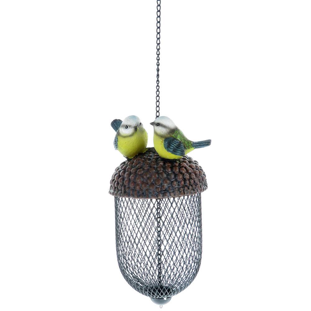 Mangeoire gland avec déco oiseaux a suspendre, couleur aléatoire, pour oiseaux - Imagen 3