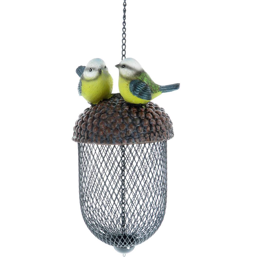 Mangeoire gland avec déco oiseaux a suspendre, couleur aléatoire, pour oiseaux - Imagen 1