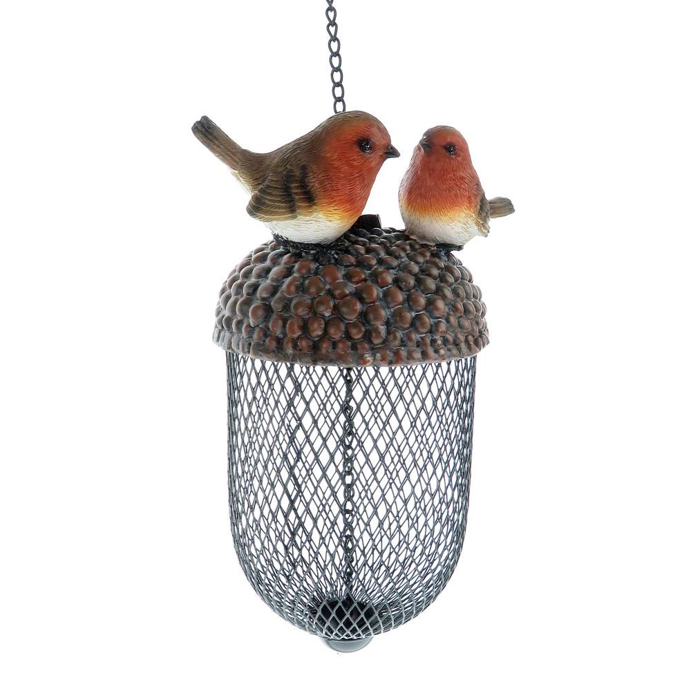 Mangeoire gland avec déco oiseaux a suspendre, couleur aléatoire, pour oiseaux - Imagen 2