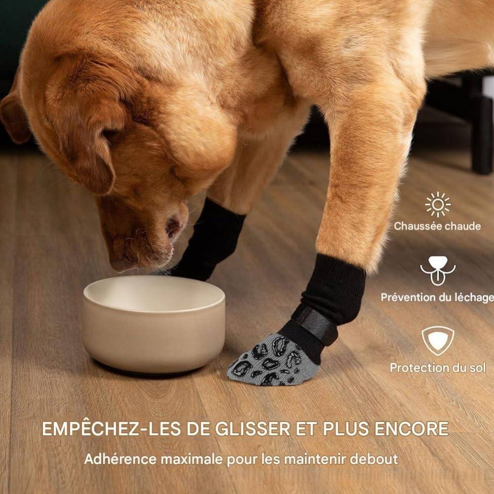 Lytech - Chaussettes Pour Chien 2 Paires XL Coton Anti-Lèchage, Sangles Ajustables - Lytech - Image 3