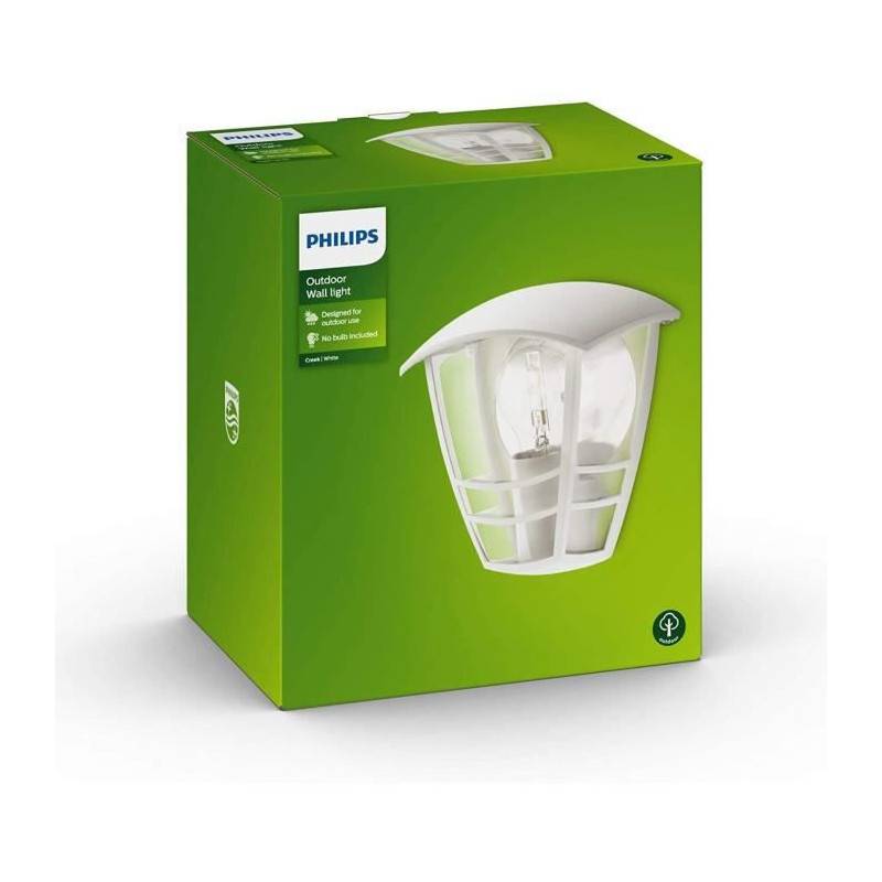 Philips - Creek-applique Murale Dexterieur Metal H19,5cm Blanc Philips - Imagen 1