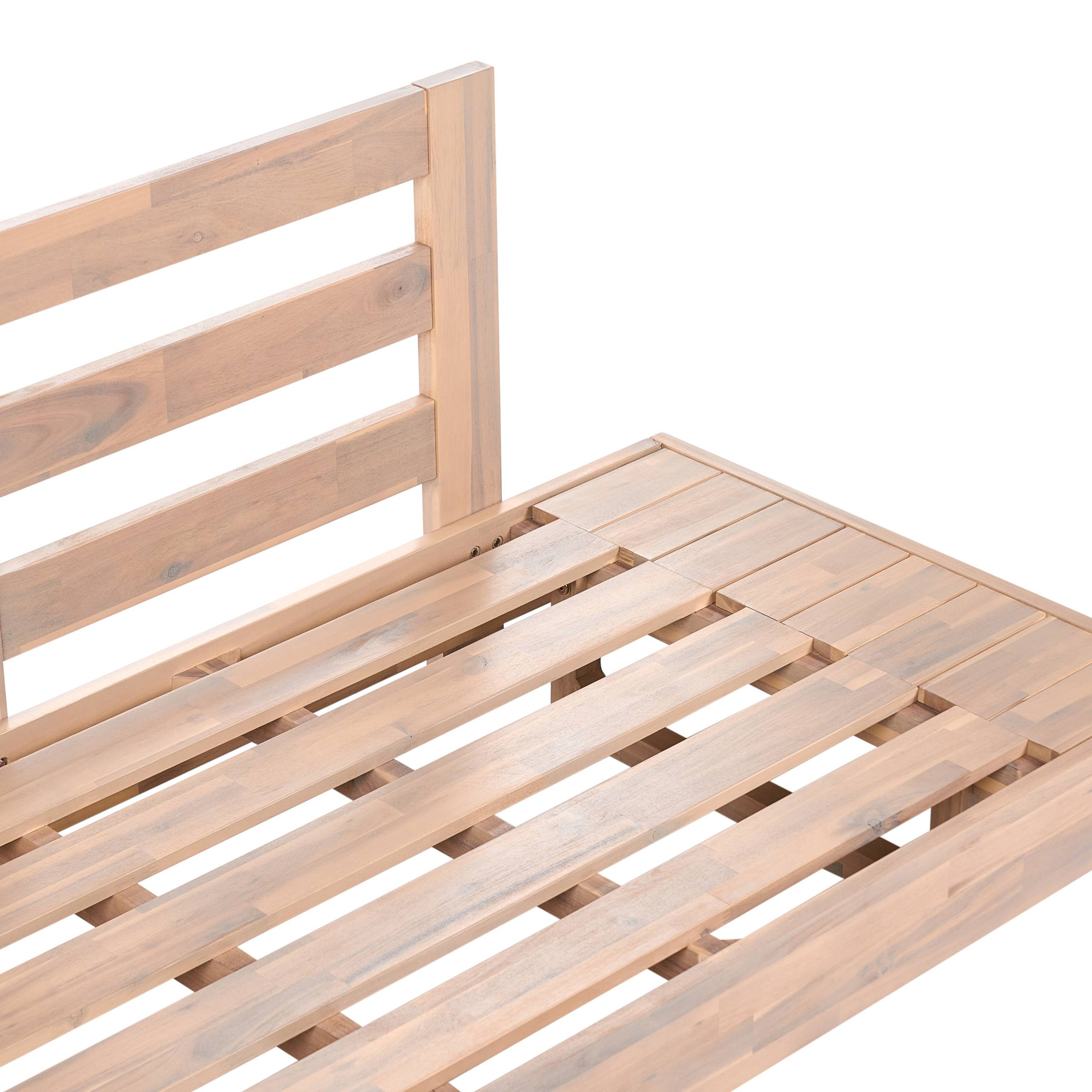 Beliani - Canapé de jardin, 3 Personnes Bois d'acacia certifié Beige MARETTIMO - 230x68x70- Beliani - Image 7