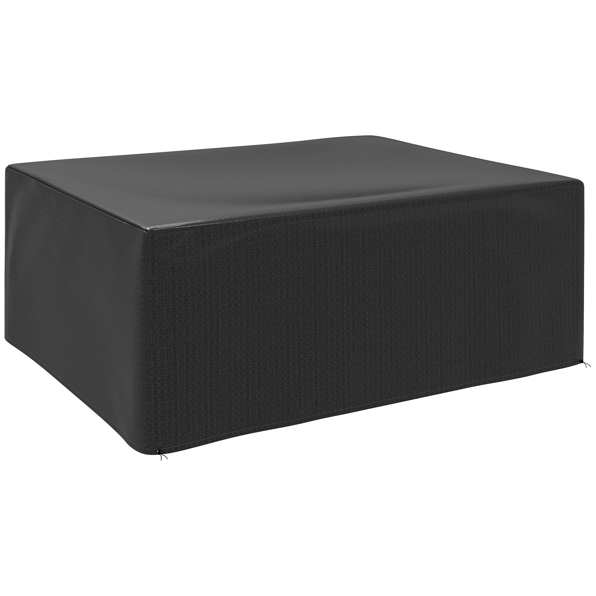 Outsunny - Housse de protection pour table de jardin extérieure 235x190x90cm anti-UV polyéthylène haute résistance noir - Outsunny