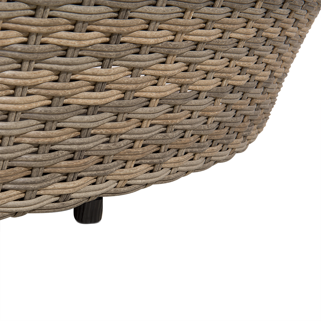 Beliani - Lit de Jardin en Rotin Marron et Coussins Blancs Pare-Soleil Intégré Confortable Pratique et Élégant pour Extérieur au Design Moderne Beliani - Imagen 8