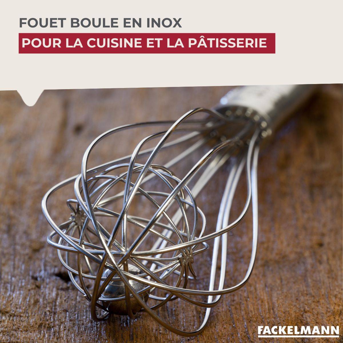 Fouet De Cuisine Et Pâtisserie En Inox 25 Cm Zenker – Marque Fackelmann, Neuf