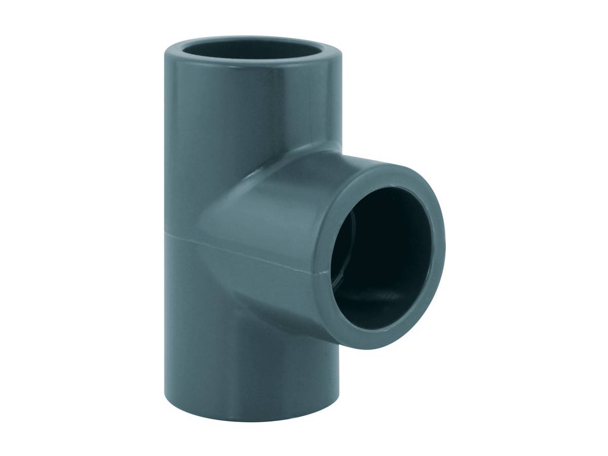 Fitt - Té égal PVC pression 90° Ø 63 mm - Fitt - Imagen 2