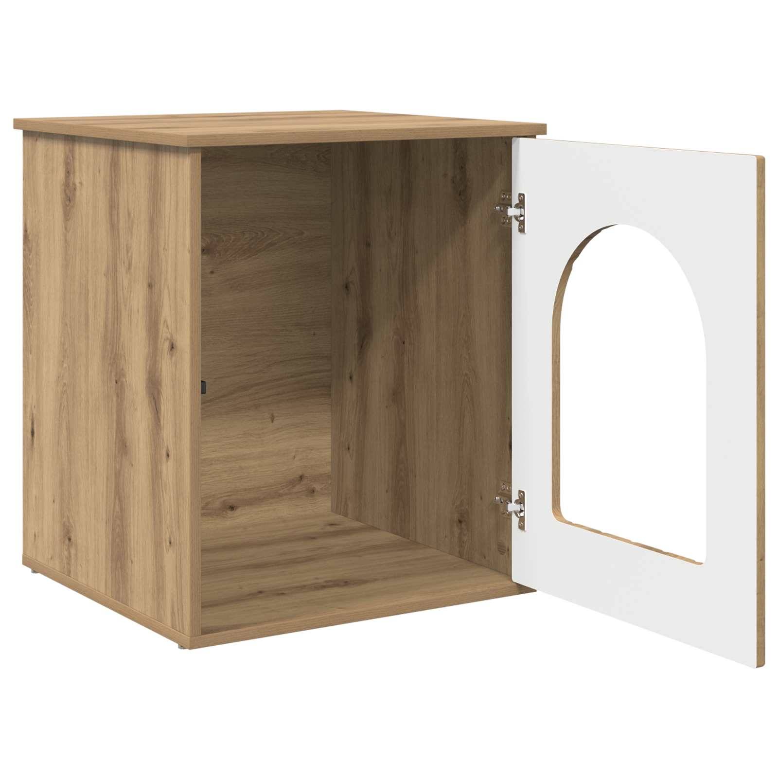 Vidaxl - Maison pour chat Chêne artisan 53 x 52 x 62 cm vidaXL 8000715 - Image 6