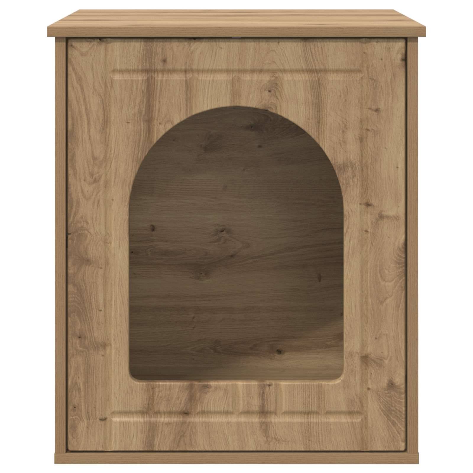 Vidaxl - Maison pour chat Chêne artisan 53 x 52 x 62 cm vidaXL 8000715 - Image 7