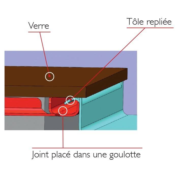 Plancha vitrocéramique électrique - Spécial hamburgers I - L 400 mm - Sofraca - Image 2