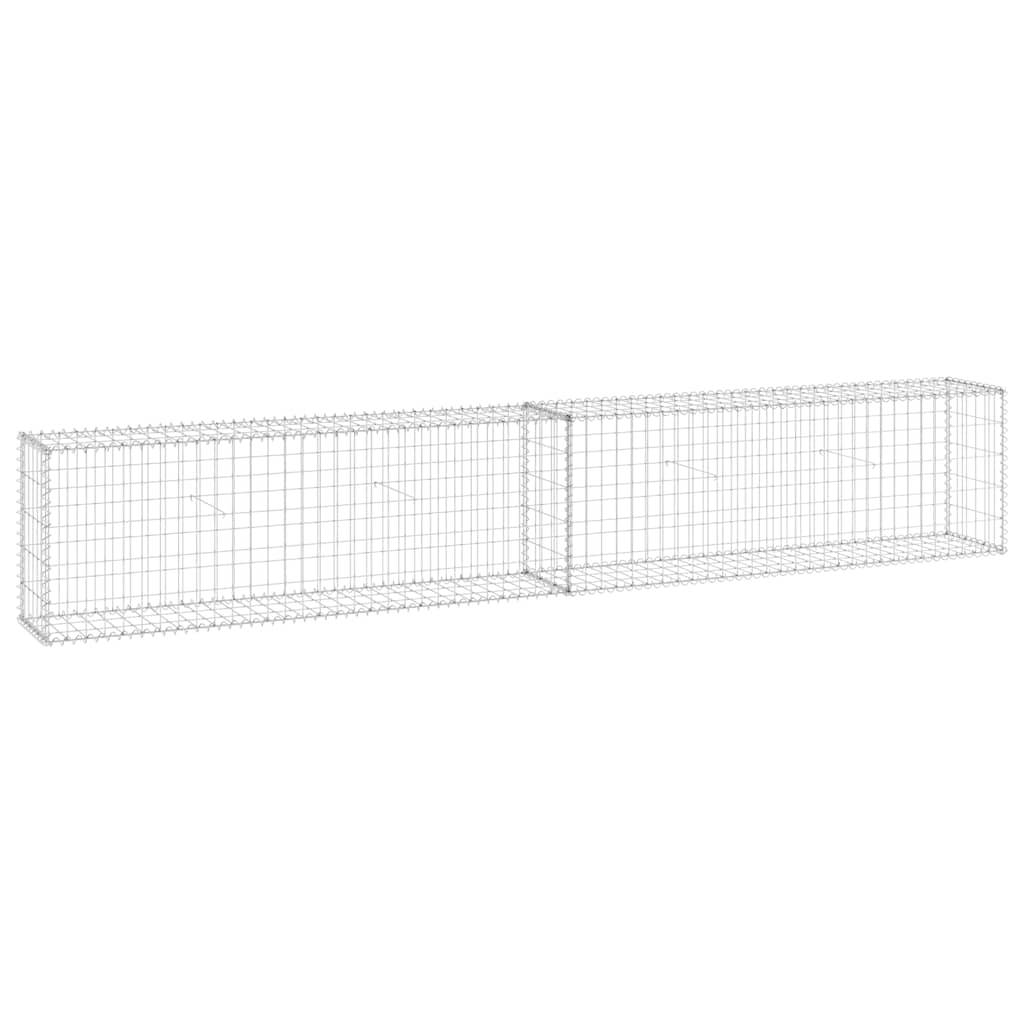 Mur en gabion avec couvercles Acier galvanisé 300 x 30 x 50 cm - PANGIVO - Image 2