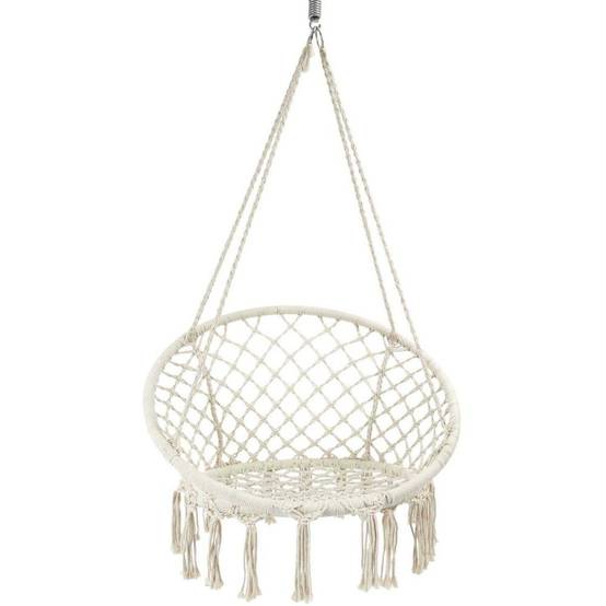 The Home Deco Factory - Fauteuil suspendu macramé Terre inconnue 120 x 80 cm - Image 3