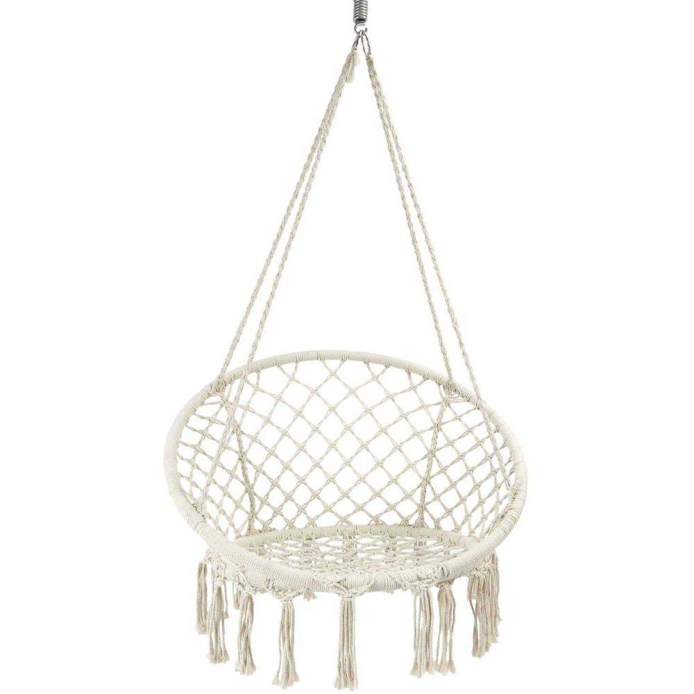 The Home Deco Factory - Fauteuil suspendu macramé Terre inconnue 120 x 80 cm - Image 3