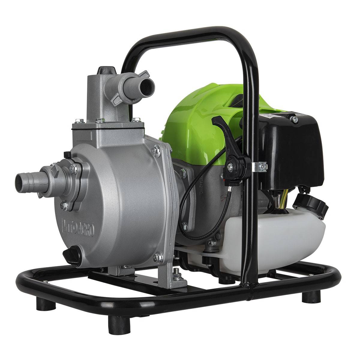 Pompe à eau thermique 43 cm3 Raccords 50mm Débit 6500 L/h Eaux usées Kit de10m Tuyaux inclus VITO - Imagen 5