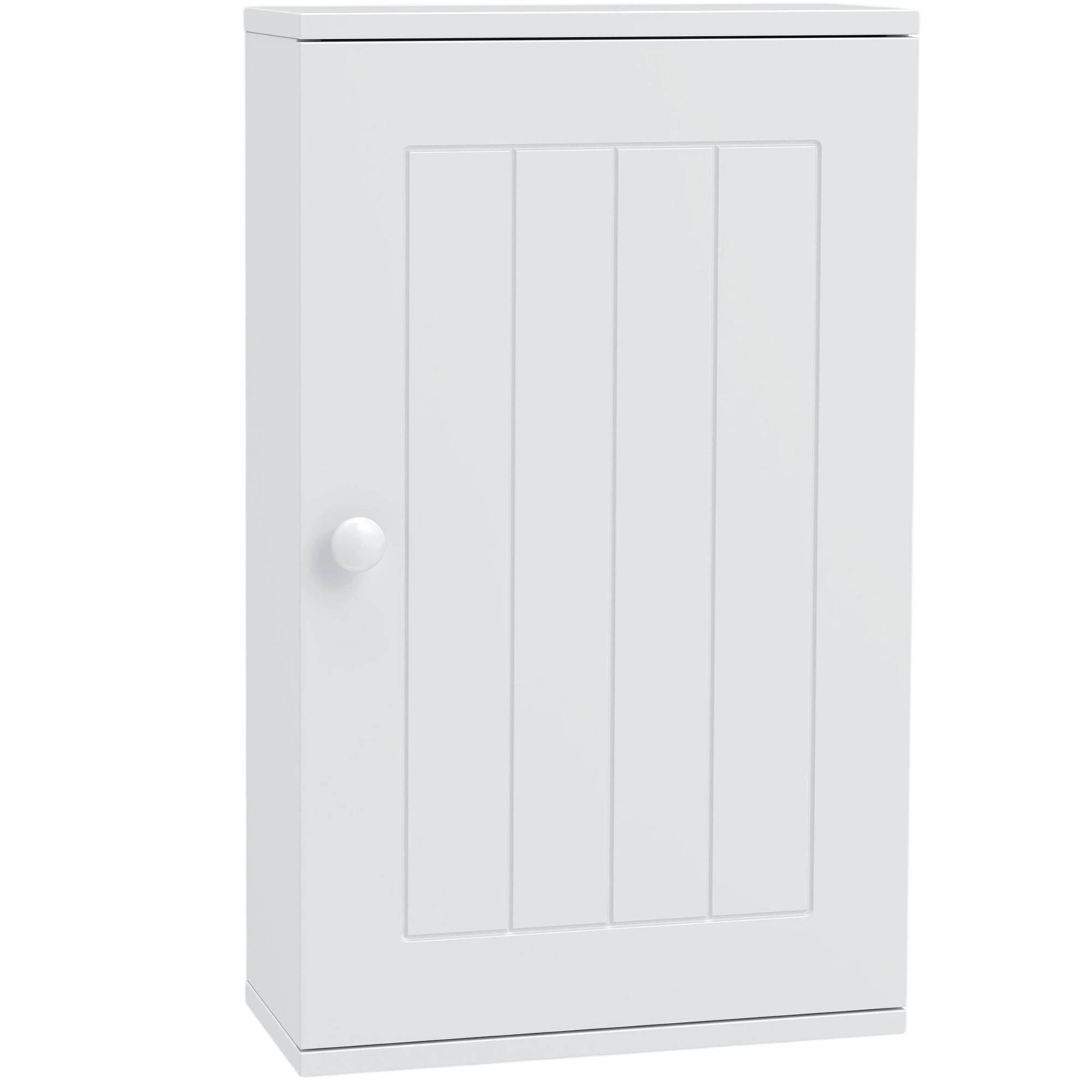 Sans Marque - Meuble salle bain dessus toilettes étagère réglable porte blanc - Image 2