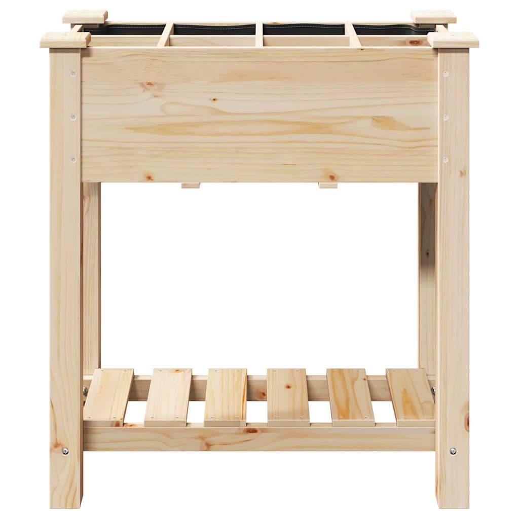 Cache-pot, Pot De Fleurs avec étagère Beige 71 x 37 x 76.5 cm g374 - Image 5