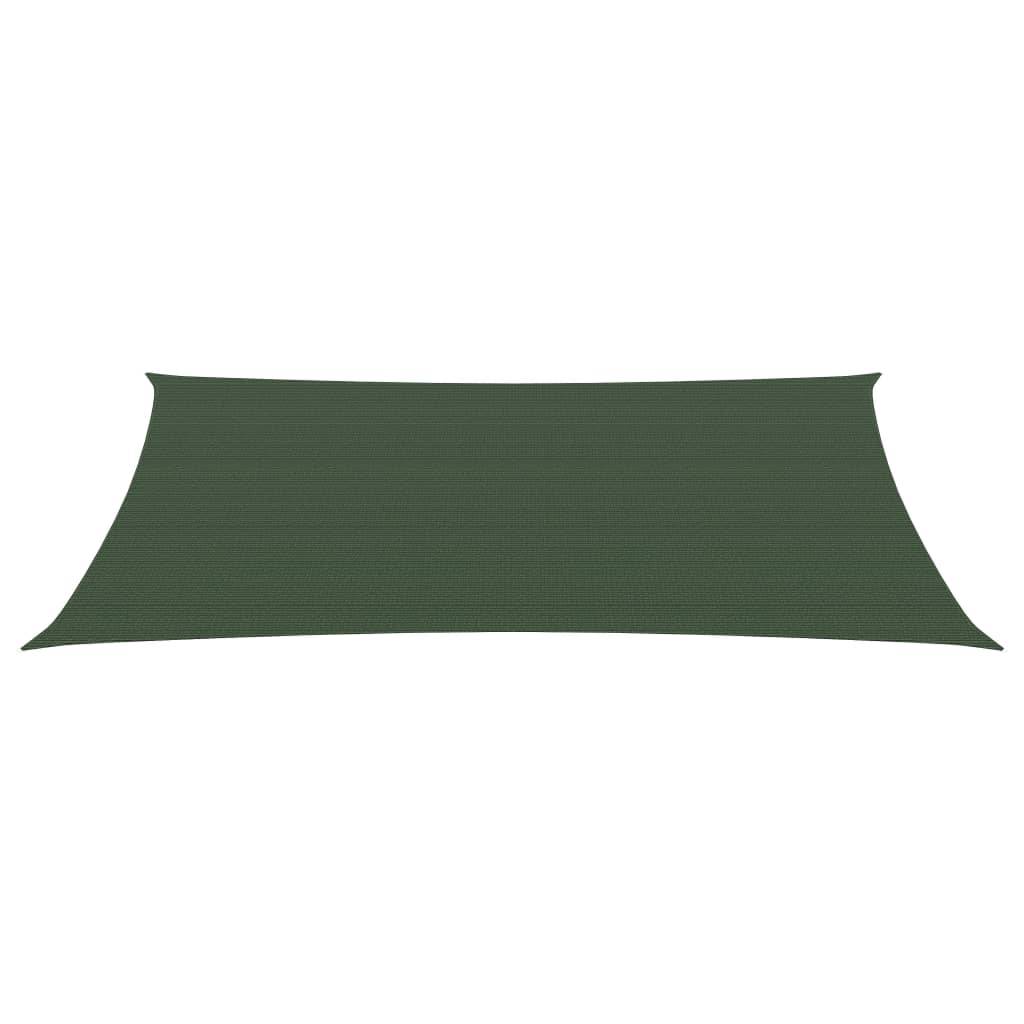 Helloshop26 - Voile d'ombrage 160 g/m² vert foncé 3,5 x 5 m PEHD - Imagen 2