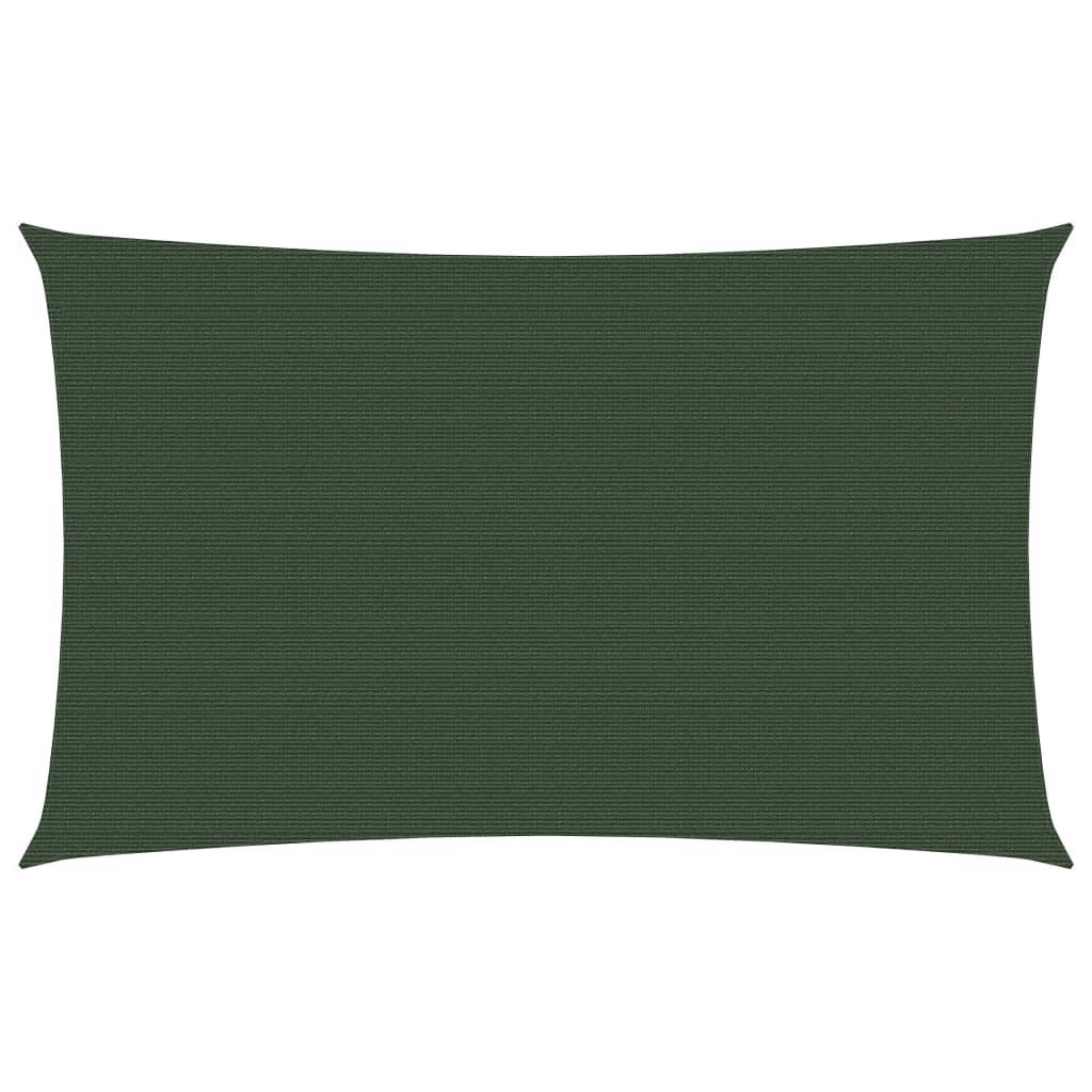 Helloshop26 - Voile d'ombrage 160 g/m² vert foncé 3,5 x 5 m PEHD - Imagen 1