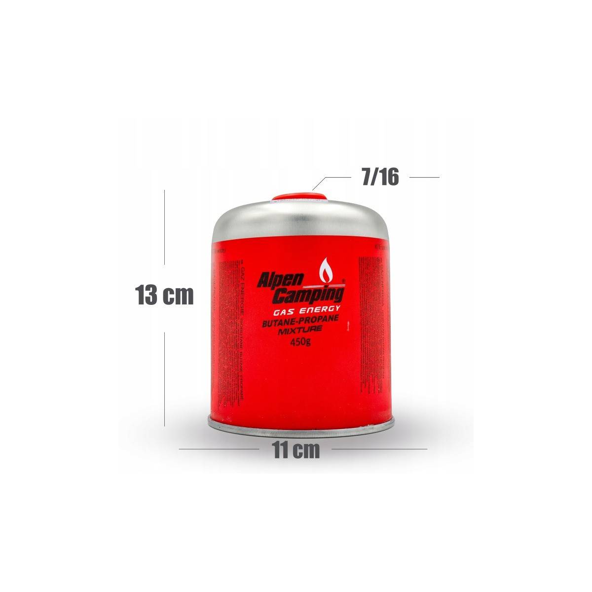 Pack 4 Cartouches de gaz 450g Butane propane Valve 7/16 EN417 Réchaud Brûleur Lampe Grill Alpen Camping - Image 4