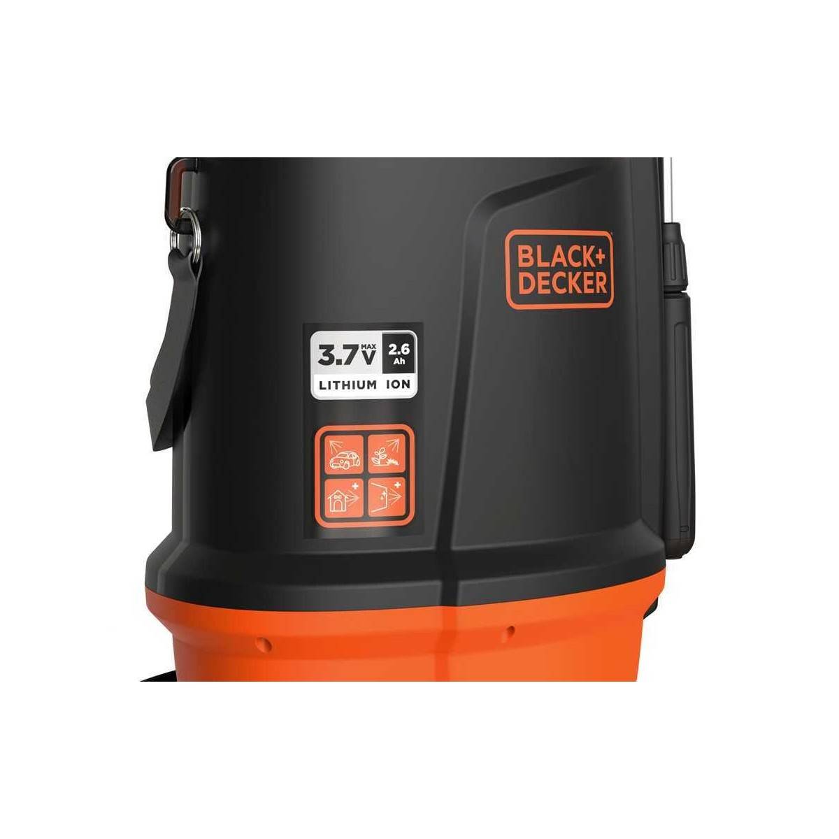 Pulvérisateur Électrique 5L, Batterie Lithium 3,7 V / 2,6 Ah Pulvérisateur Jardin Végétaux + Lance Télescopique Black+Decker - Image 4