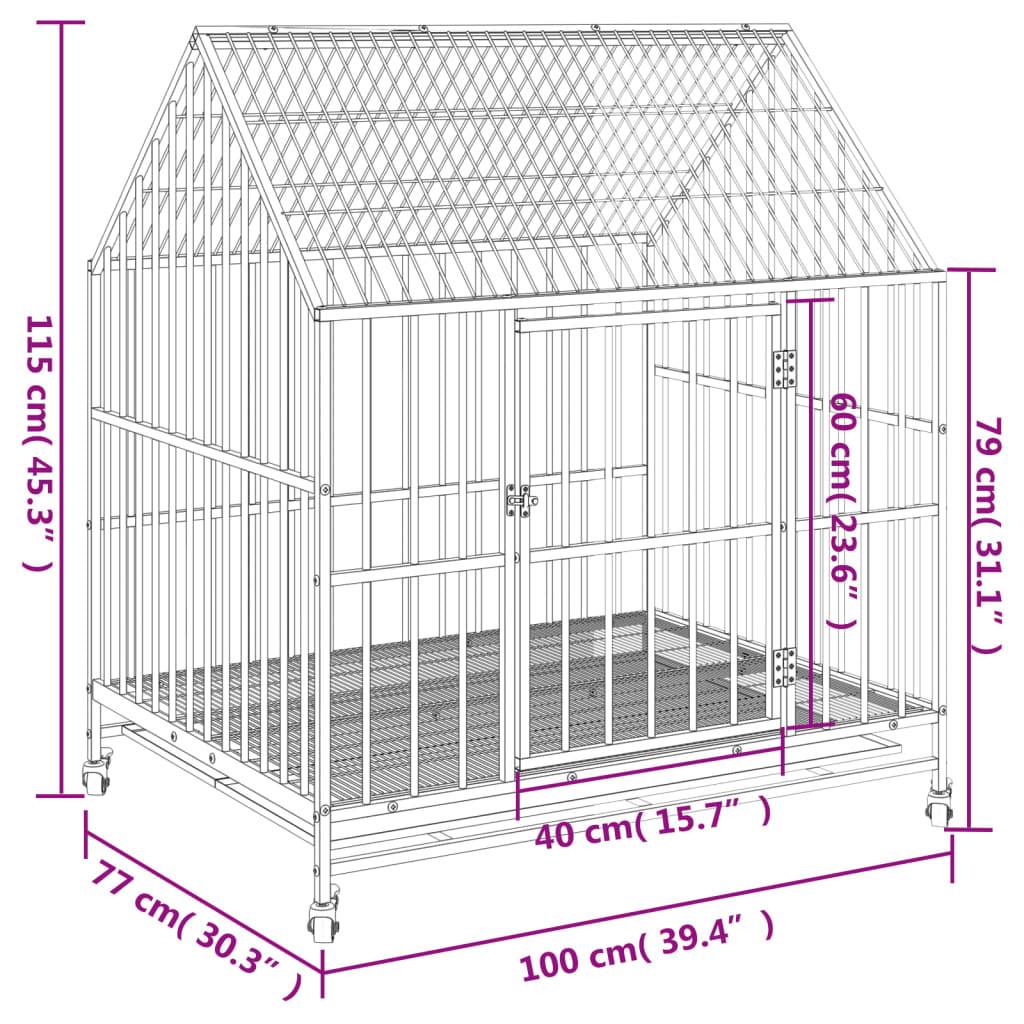 Niche plastique acier noir  100 x 77 x 115 cm  - Prolenta premium p394.7 - Image 9