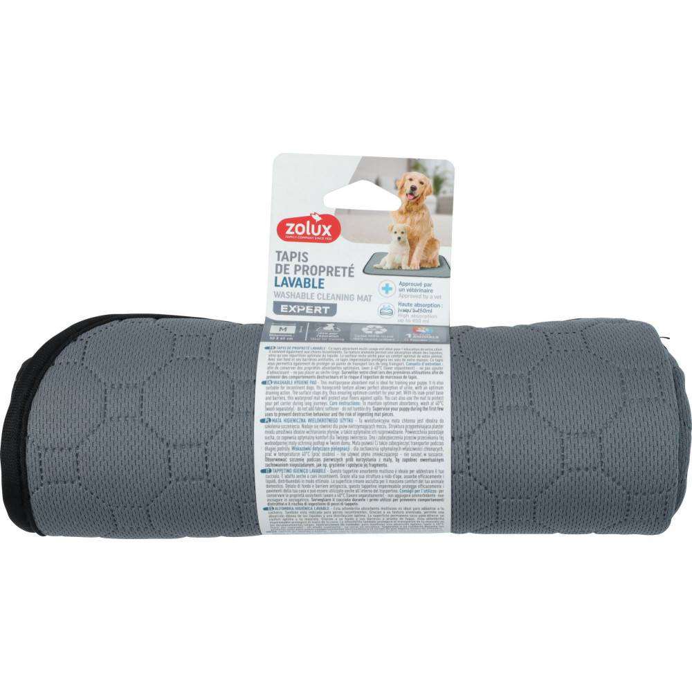 Zolux - Alfombra de limpieza Absorbente y lavable 50 x 65 cm para perro - Imagen 3