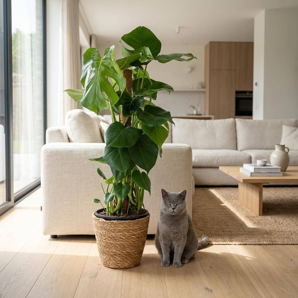 Monstera Deliciosa Sur Tuteur - H90cm - Image 1