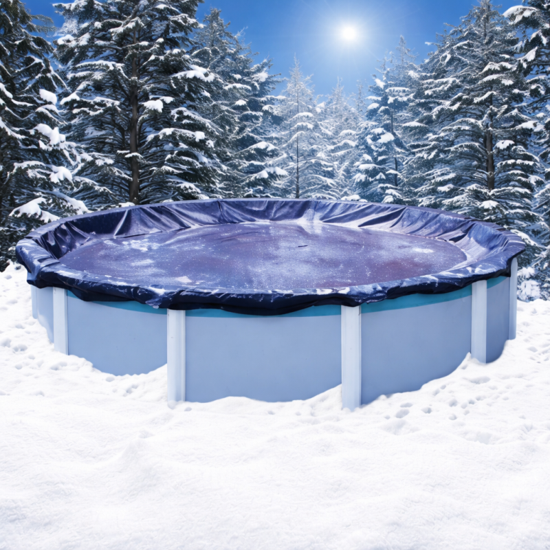Ribimex - Bâche d'hivernage piscine hors sol Ronde - 140 g/m² D. 6,20 m - Image 2