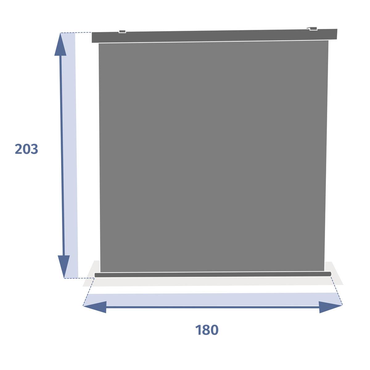 Hesperide - Store pour pergola "Enolie" ardoise 4X3,5m Hespéride - Imagen 5
