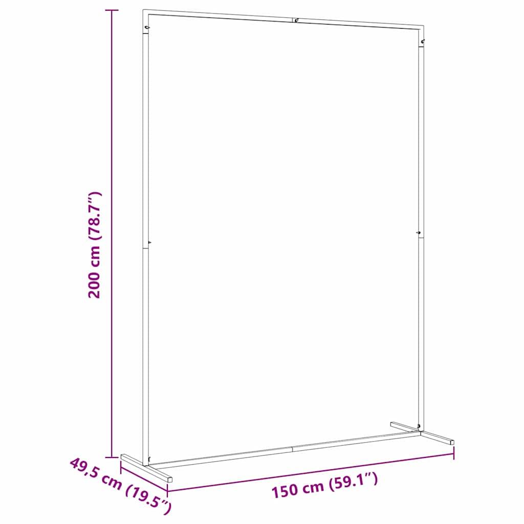 Arche de Mariage Carrée Acier Blanc Structure Moderne pour Cérémonie 150x200cm - ComfortXL Outdoor Living - Image 9