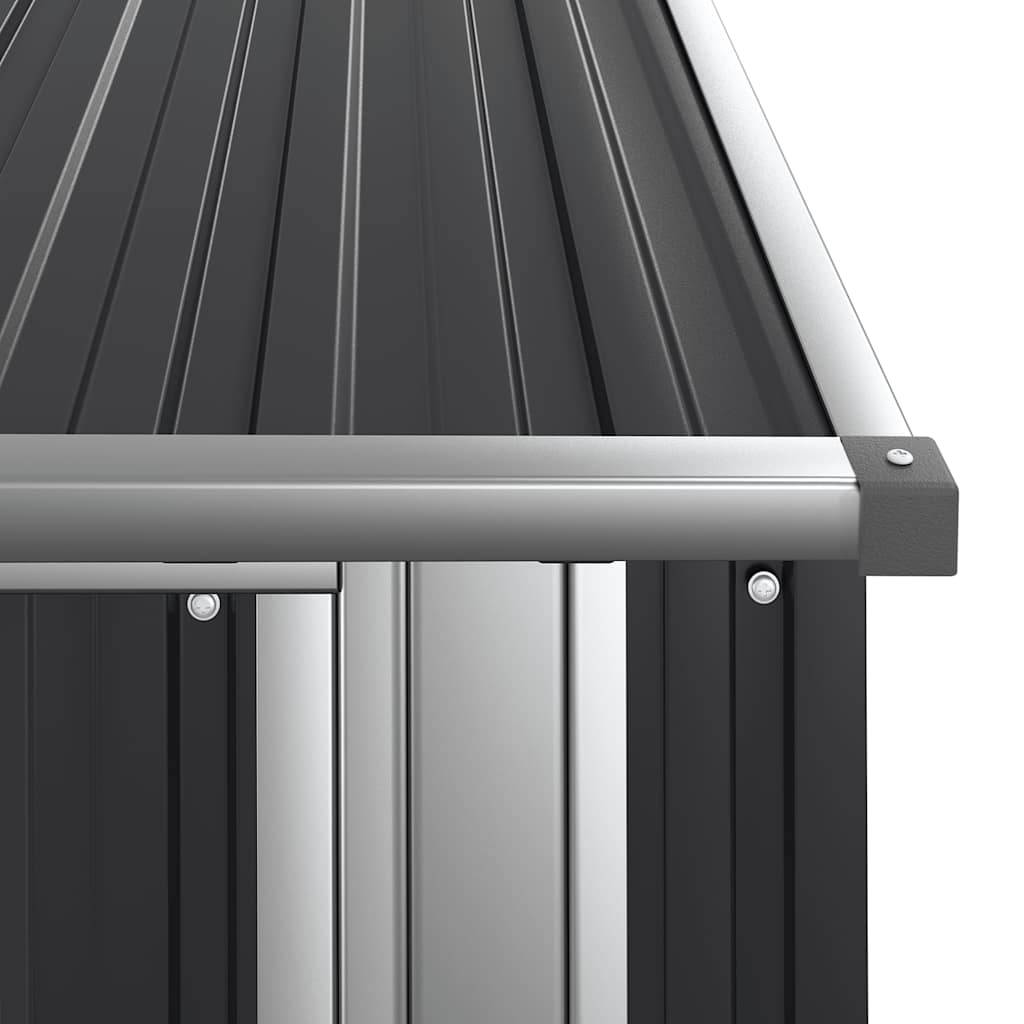 Vidaxl - Abri de jardin Anthracite 118,5x97x209,5 cm Acier galvanisé 1.1m² vidaXL 150901 - Image 8