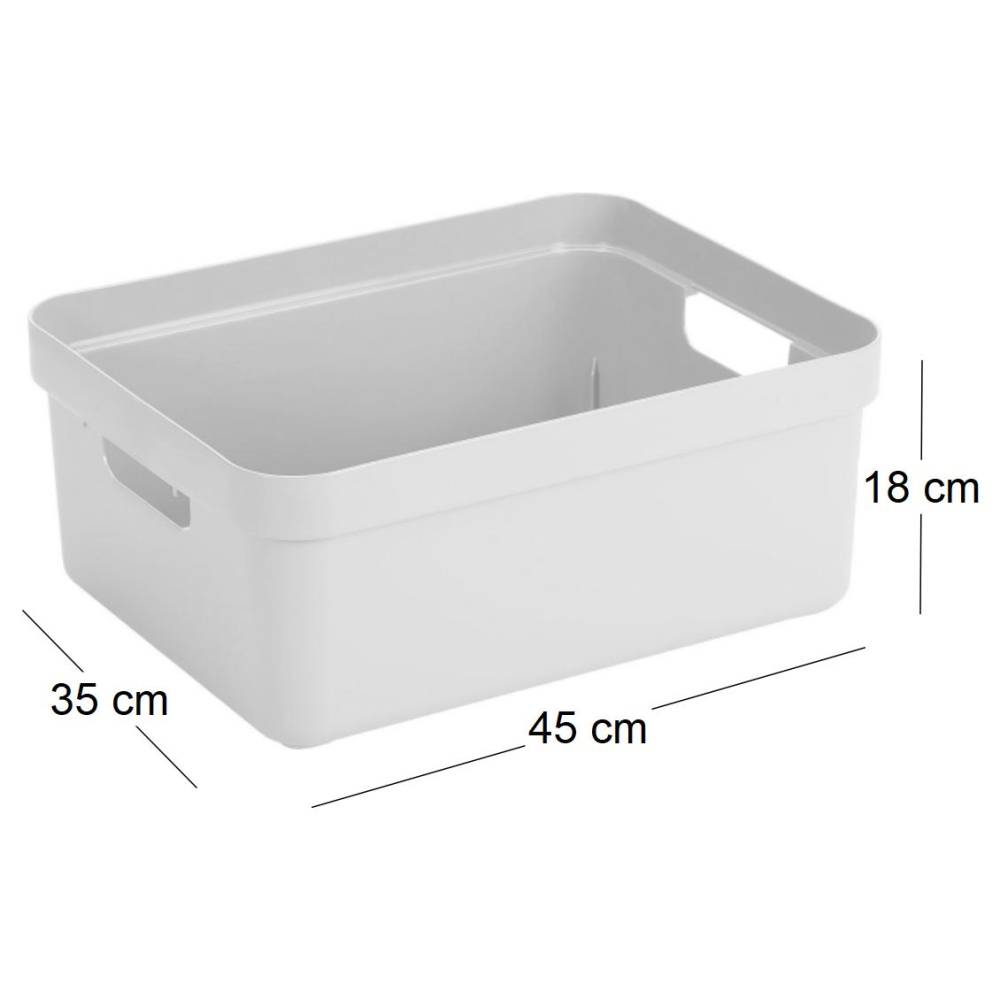 Sunware - Boite de rangement Sigma home Box 24L Blanc Sunware - Imagen 4