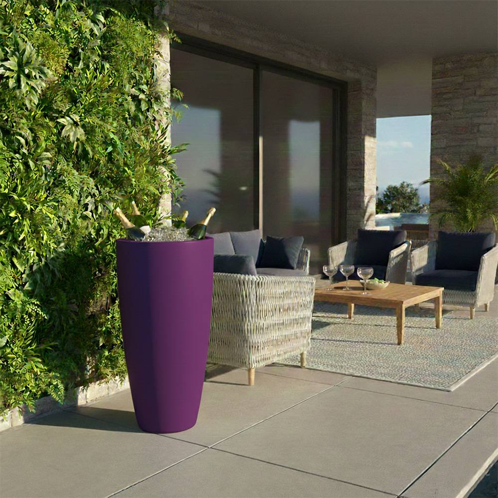 Pot conique 3-en-1 : jardinière, mange-debout et bac à glaçons - plast'up rotomoulage - Imagen 4